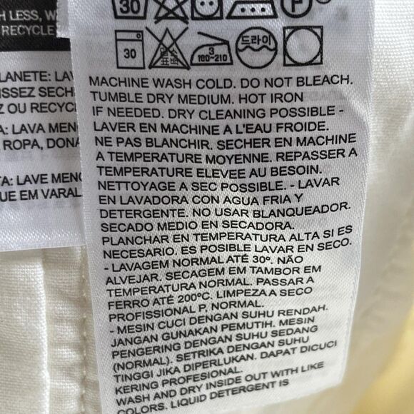 Levis Premium 501 Shorts Womens 27 White Button Fly Distressed Denim Cutoff - Picture 11 of 13